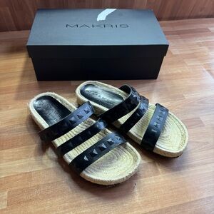 Makris for the shoe box black sandals size 39